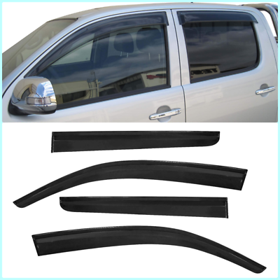 Wind Rain Deflectors LH & RH (4 pcs) For TOYOTA HILUX 2008-2018