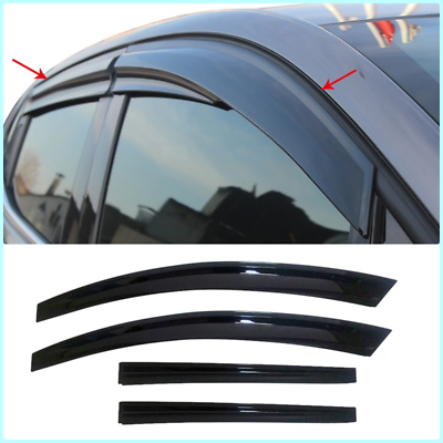 Wind Rain Deflectors LH & RH (4 pcs) For NISSAN QASHQAI J10 MK1 2007-2014