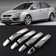 Chrome Door Handle Cover 4 Door S. Steel FITS Ford Focus II, III, C-Max, Kuga