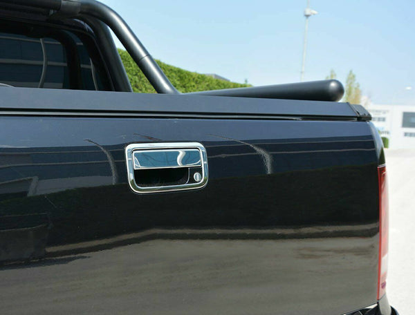 Chrome Rear Door Handle Cover Tailgate Trim S. Steel For VW Amarok 2010-2023