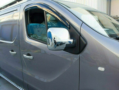 Chrome Wing Mirror Cover Caps 2Pcs Abs Plastic For VIVARO/TRAFIC/TALENTO/NV300