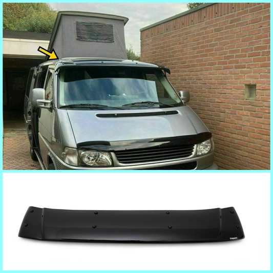 ABS SUN VISOR SOILD BLACK ACRYLIC Compatible For VW T4 TRANSPORTER/CARAVELLE