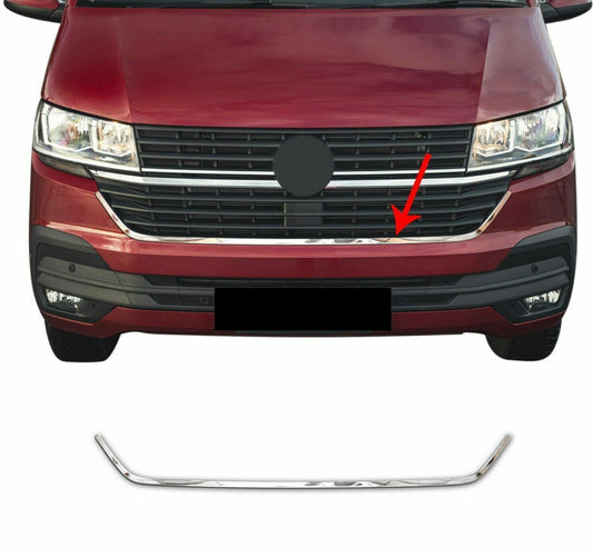 Chrome Front Grille Formed Trim Polished  For  VW T6.1 TRANSPORTER 2019-21