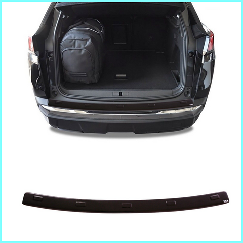 Abs Plastic Rear Bumper Protector (Black)  For PEUGEOT 3008 MK2 II 2016-2024