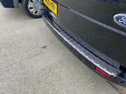 Dark Chrome Rear Bumper Protector For Ford Tourneo Transit Custom 2012-2023