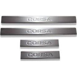 Chrome Door Sill Cover 4Door 4Pcs S.Steel For Vauxhall Opel Corsa D 2006-2015