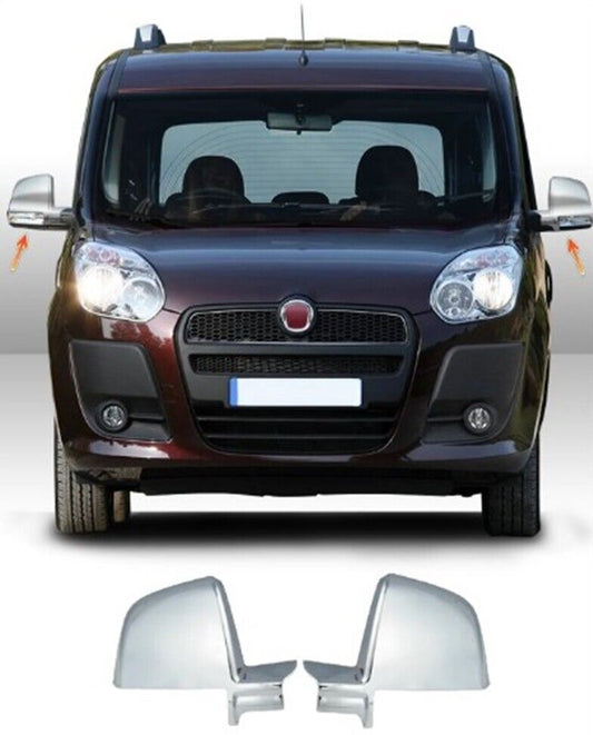 Wing Mirror Cover 2 Pieces FITS Fiat Doblo 2010 Vauxhall Opel Combo 2012-2017