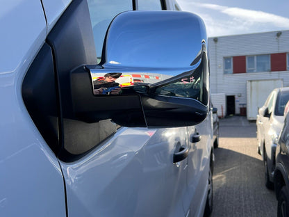 Chrome Wing Mirror Cover Caps 2Pcs Abs Plastic For VIVARO/TRAFIC/TALENTO/NV300