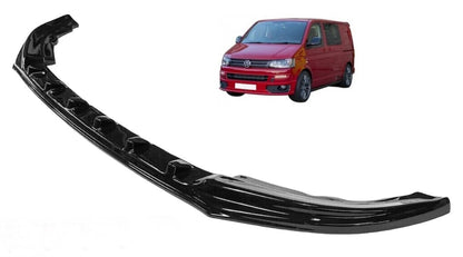 Lower Front Gloss Black ABS Splitter Bumper Lip For VW T5 TRANSPORTER&CARAVELLE