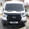 Sun Visor and Bug Guard Solid Black Acrylic For FORD TRANSIT MK8 2019-2023