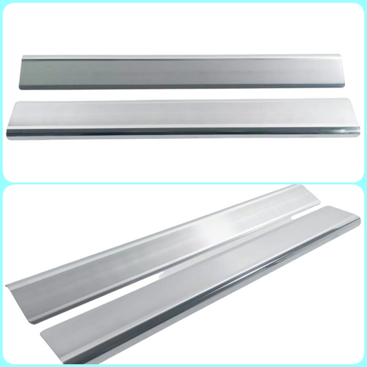 Chrome Door Sill Cover 2Door Stainless STEEL For Ford Transit MK8 2014-2024