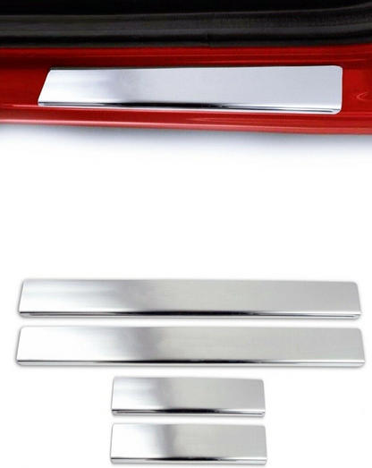 Chrome Door Sill Scratch Guard 4Pcs For R. Clio IV 2012 onwards