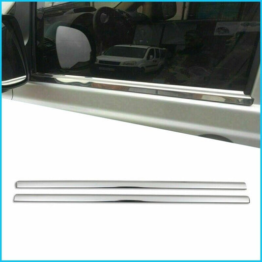 Chrome Windows Frame Trim Cover 2Pcs Steel For MERCEDES VITO VIANO W639 2003-14