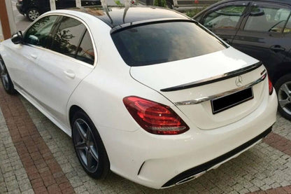 Rear Trunk (lip) Spoiler for Mercedes C Class W205 Saloon 2014-2021 Piano Black