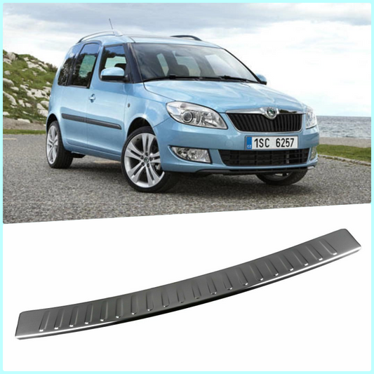 Chrome Rear Bumper Protector Scratch Guard For Skoda Roomstar 2006-2010