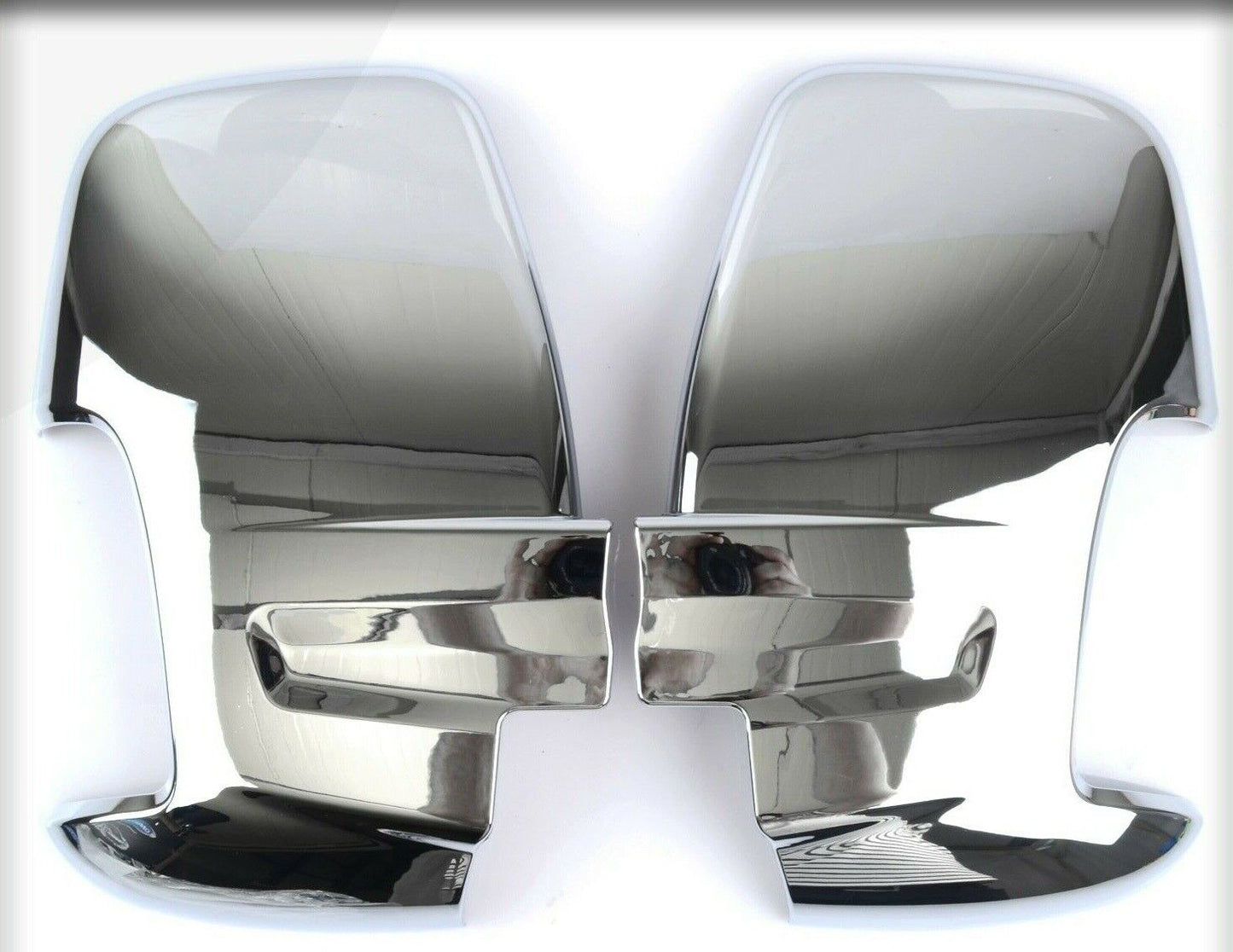 Abs Chrome Door Wing Mirror Covers 2 Pieces For Ford Transit MK8 2014-2023