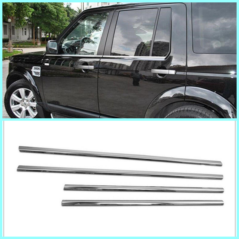 Chrome Windows Frame Trim 4pcs S.STEEL For Land Rover DISCOVERY 2 II 1998-2004