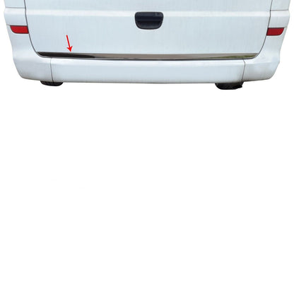 Chrome Rear Trunk Tailgate Lid Molding Trim Steel For Mercedes Vito W639 2003-14