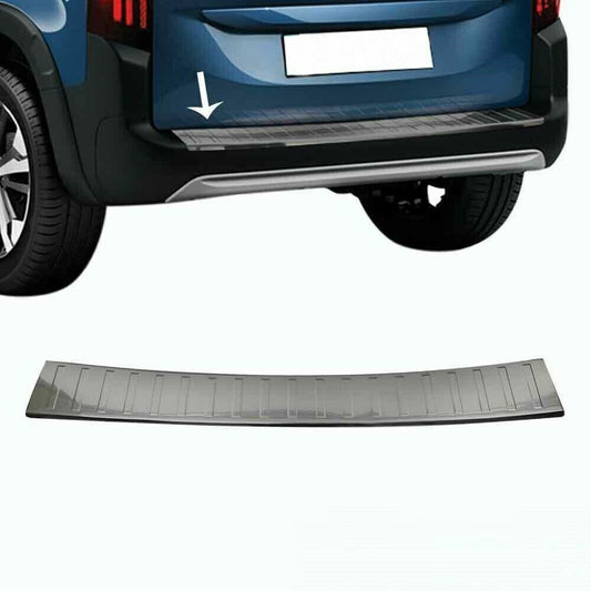 Dark Chrome Rear Bumper Protector For Rifter/Partner/Combo/Berlingo