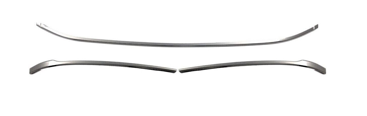 Chrome Front Bumper Trim Streamers 3Pcs FOR VW Passat B8 B8.5 2014-2023