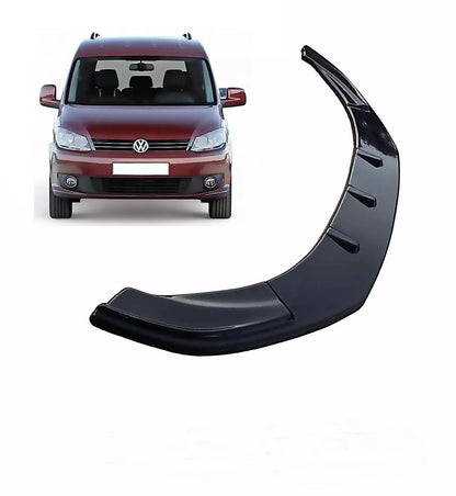 Lower Front Gloss Black ABS Splitter Bumper Lip For CADDY MK4 2015-2020