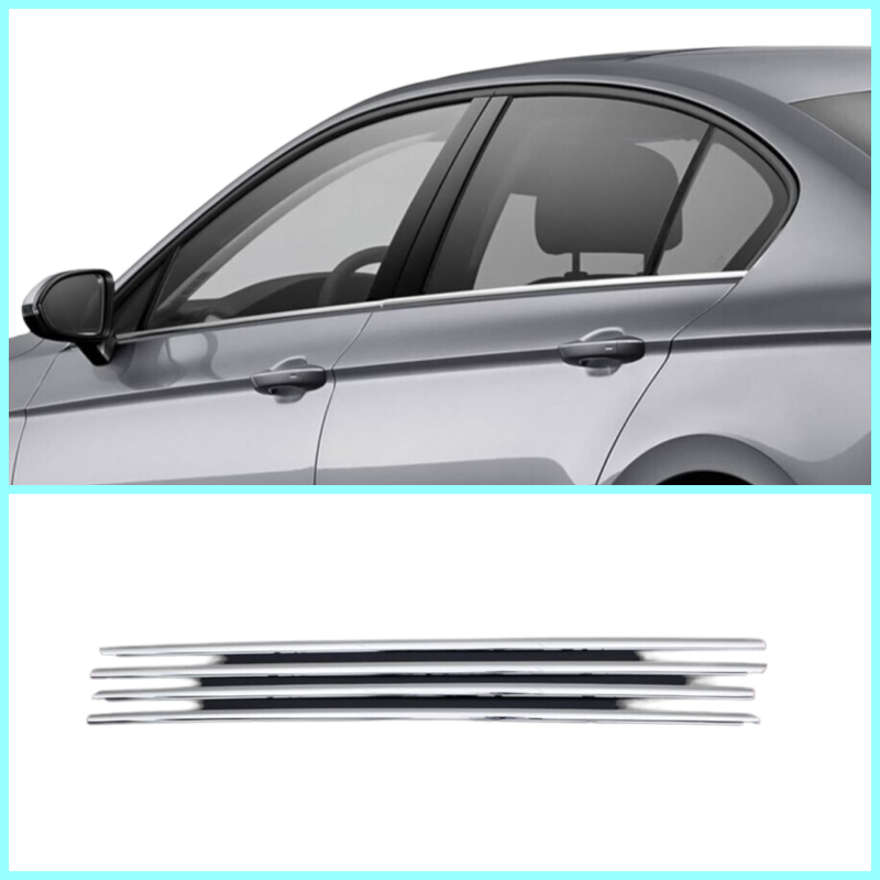 Chrome Windows Frame Trim Strips 4pcs S.Steel For VW PASSAT B8.5 SALOON 2018-23