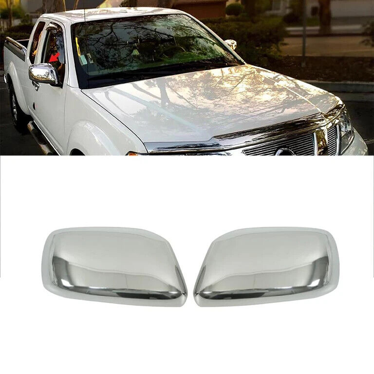 Chrome Door Wing Mirror Covers 2Pcs For Nissan Navara D40/Pathfinder R51 2006-15