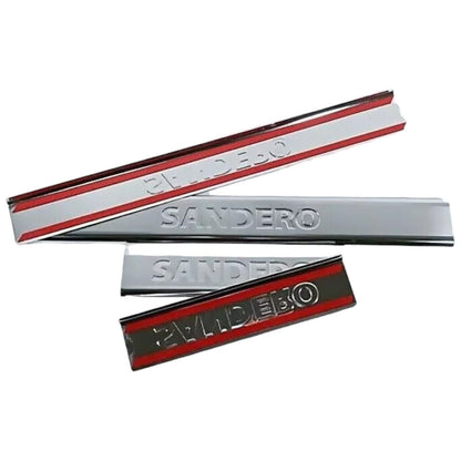 Chrome Door Sill Cover 4Door 4Pcs S.Steel For Dacia Sandero Stepway 2013-2019