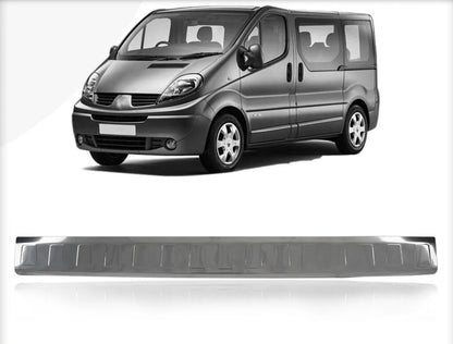 Chrome Rear Bumper Protector Steel For Vivaro Trafic Primastar 2001-2013