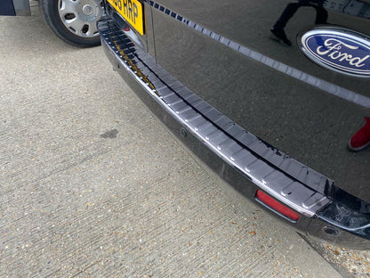 Dark Chrome Rear Bumper Protector For Ford Tourneo Transit Custom 2012-2023