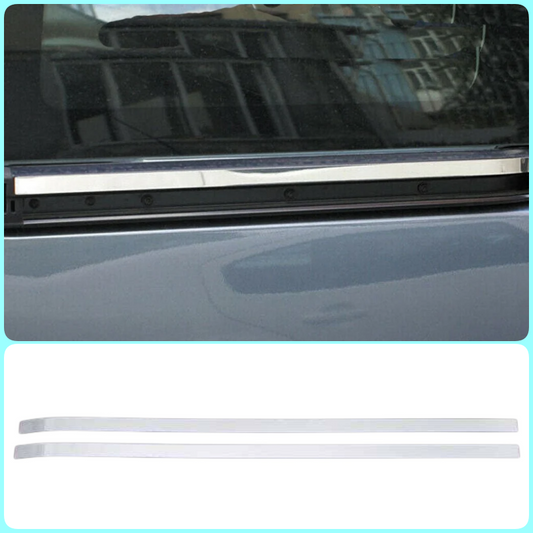 Chrome Side Door Sliding Rail Trim 2 pcs For Citroen BERLINGO II 2008 to 2018