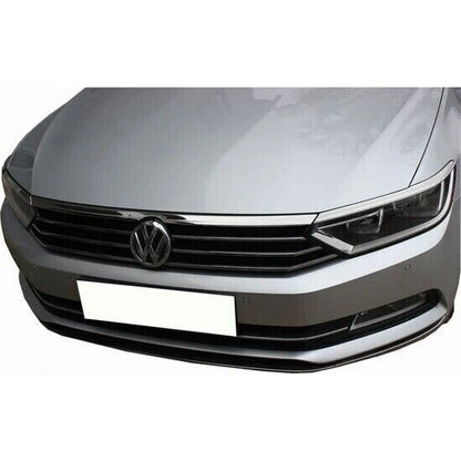 Chrome Front Head Light Upper Trims 3pcs S.Steel FOR VW Passat B8 B8.5 2014-2023