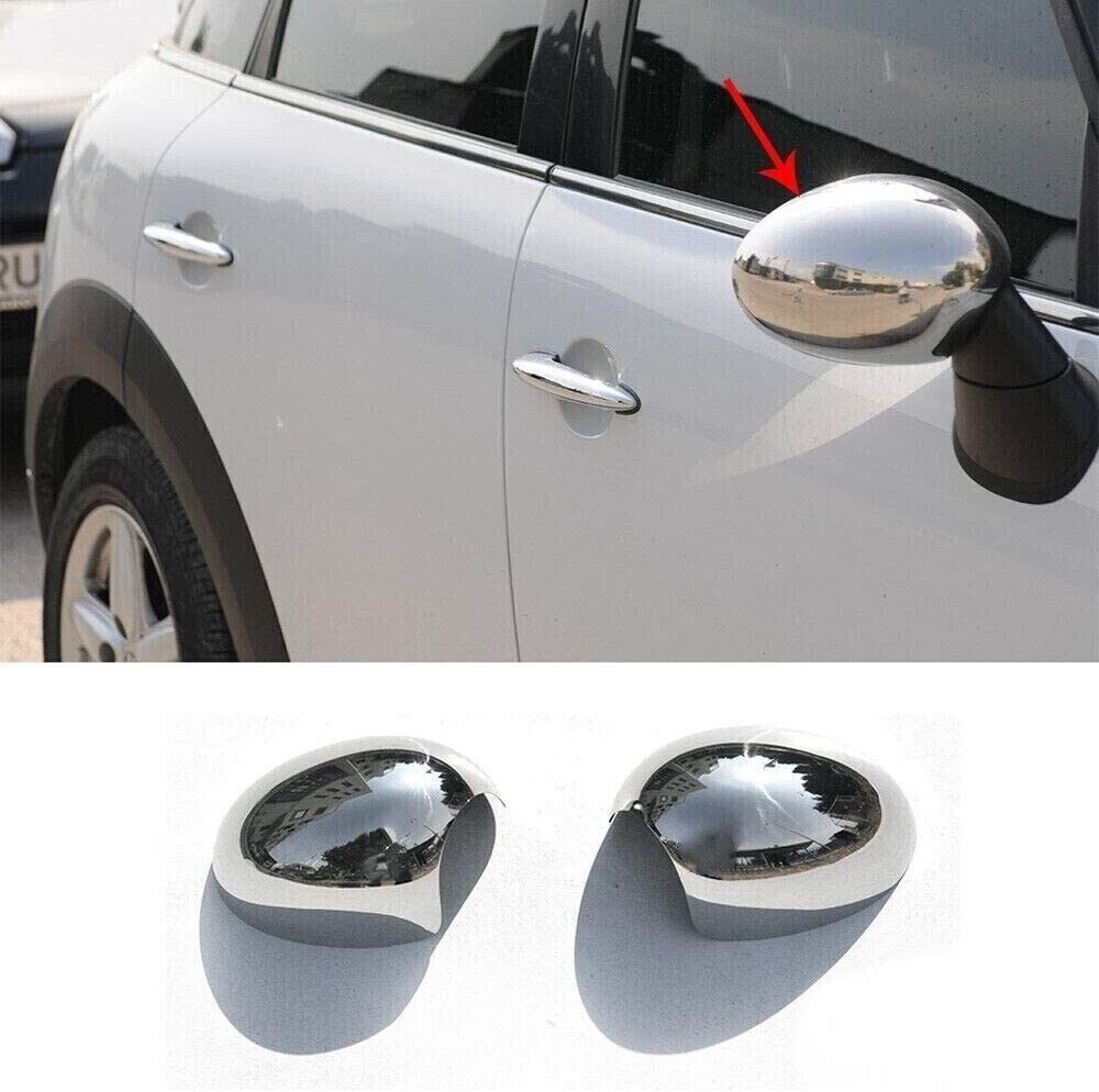 Chrome Wing Mirror Cover 2Pcs Steel FOR Mini Cooper R55 R56 R57 R58 R59 R60 R61