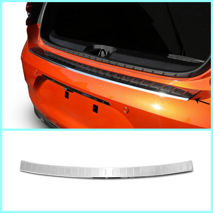 Chrome Rear Bumper Protector Scratch Guard For R. Clio V HB 2019-2024