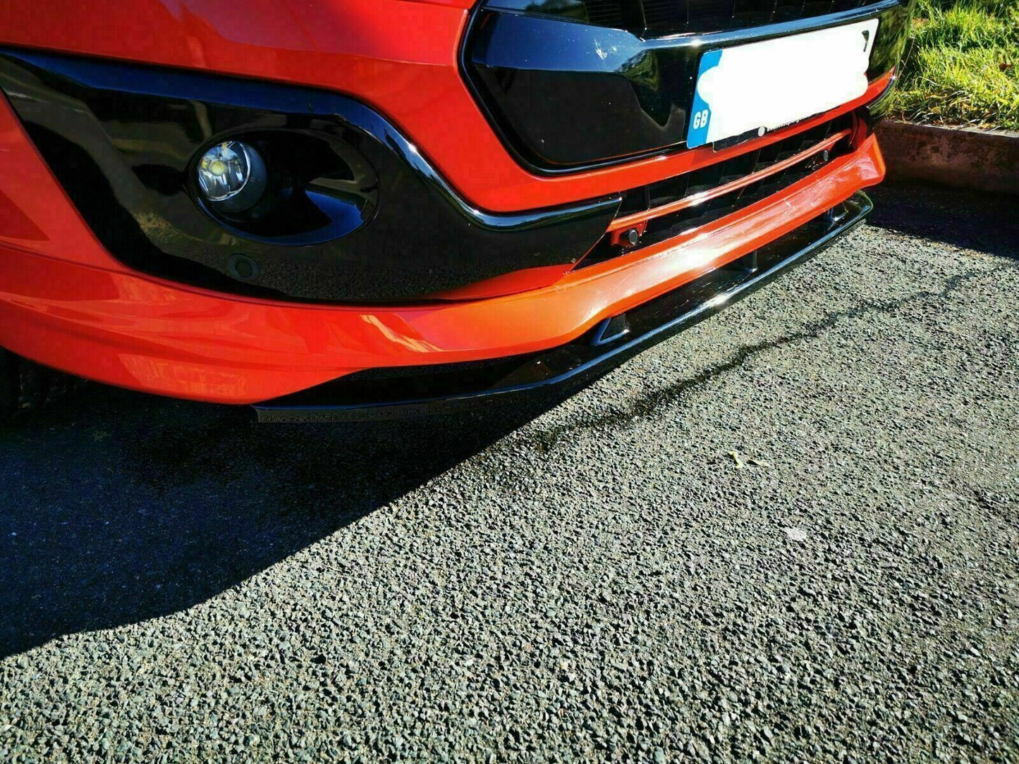 Lower Front Gloss Black ABS Splitter For FORD TRANSIT CUSTOM SPORT STYLE 2012-17