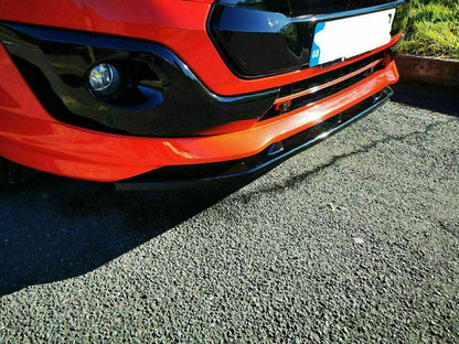 Lower Front Gloss Black ABS Splitter For FORD TRANSIT CUSTOM SPORT STYLE 2012-17