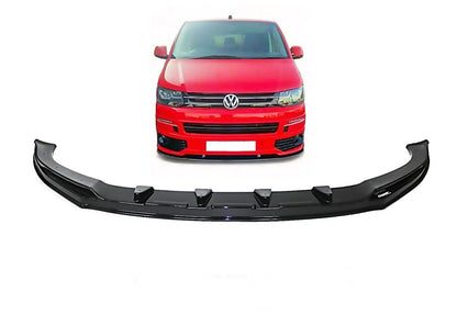 Lower Front Gloss Black ABS Splitter Bumper Lip For TRANSPORTER T5.1 2010-2015