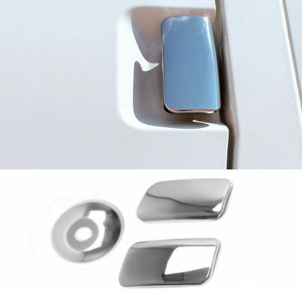 Chrome Door Handle Cover 2Dr 3pieces S.STEEL For Ford TRANSIT MK6 MK7 2000-2013