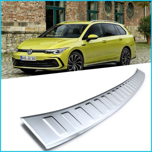 Chrome Rear Bumper Protector For VW GOLF MK8 VIII ESTATE 2019-2023