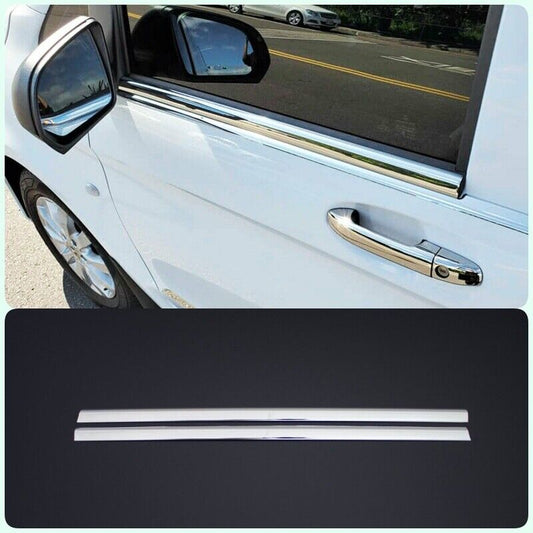 Chrome Windows Frame Trim Cover 2Pcs S.Steel For MERCEDES VITO W447 2014-2023