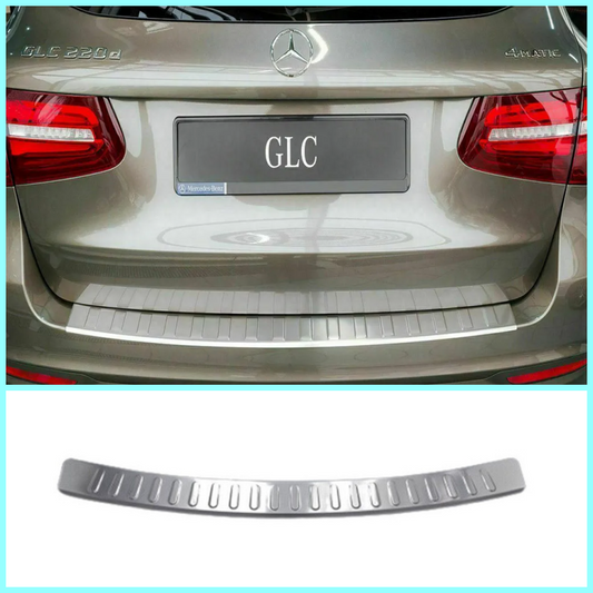 Chrome Rear Bumper Protector Stainless Steel For FOR MERCEDES GLC X253 2015-2017