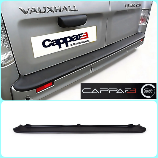 Abs Plastic Rear Bumper Protector (Black) For Vivaro Trafic Primastar 2001-2014