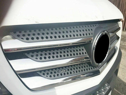 Chrome Front Grill Streamers 5 Pcs S. Steel for Mercedes Sprinter W906 2013-2017