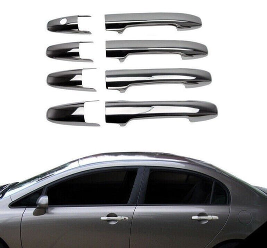 Chrome Door Handle Cover 4Door S.STEEL For Honda Civic 2006-2011