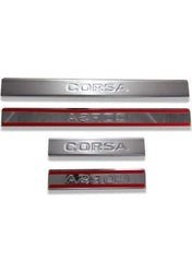 Chrome Door Sill Cover 4Door 4Pcs S.Steel For Vauxhall Opel Corsa D 2006-2015