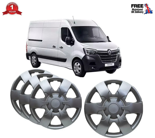 16" Wheel Trim Hub Cap Covers Trim 4x Fits Renault Master