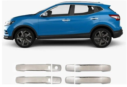 Chrome Door Handle Covers S. Steel 4 doors For Nissan J10 Qashqai 2006-2014