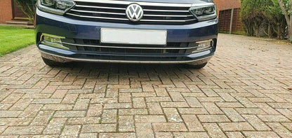 Chrome Fog Lamp Rim Covers 2Pieces Stainless Steel For VW PASSAT B8 2014-2017