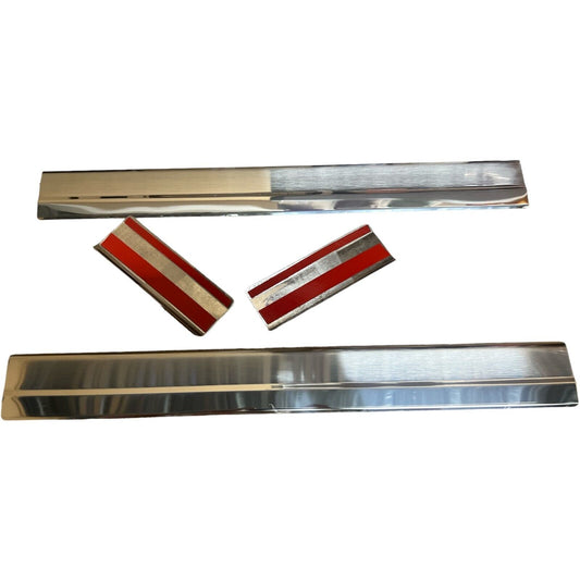 Chrome Door Sill Trim Covers Protectors 4Door For Ford Mondeo MK4 2007-2014