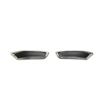 Chrome Exhaust Frame Stainless Steel 2 pcs For PASSAT B8 Saloon Estate 2015-2018